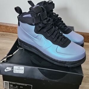 Nike Air Force 1 Foamposite Cup 2018 Light Carbon size 12 excellent condition